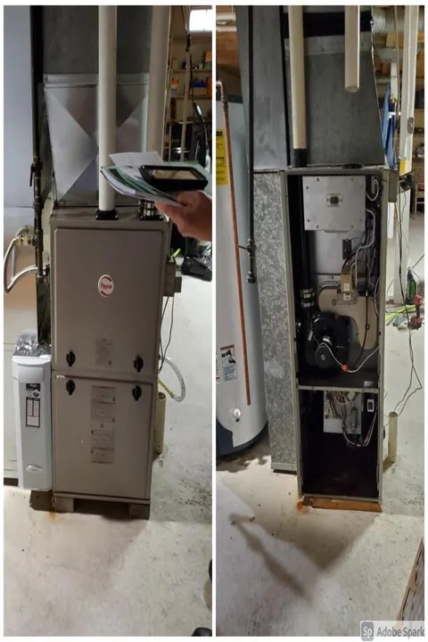 Slide of Forced Air Heating & Cooling