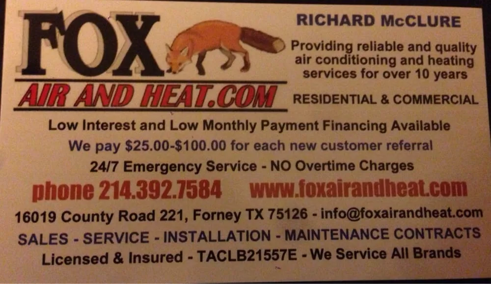 Slide of Fox Air and Heat