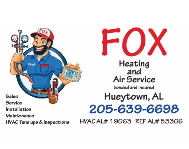Slide of Fox Heating and Air service