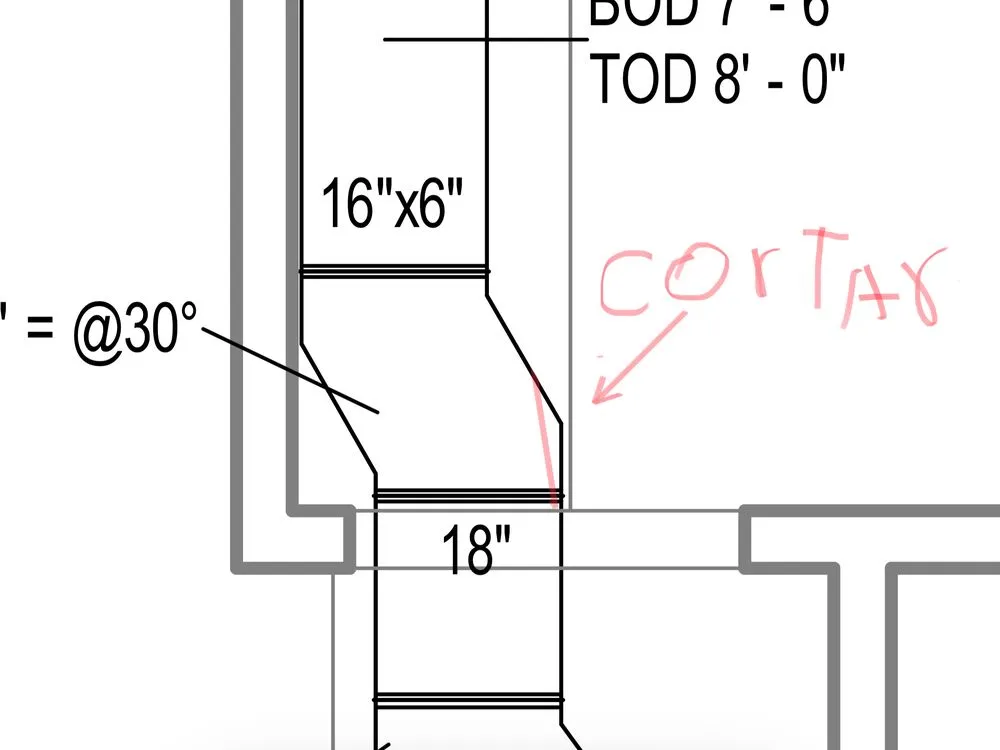 Slide of Francos Duct Work