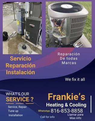 Frankie’s heating and cooling Logo