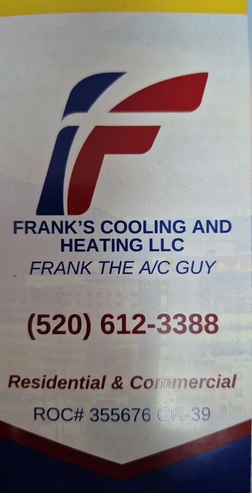 Slide of Frank’s Cooling and Heating