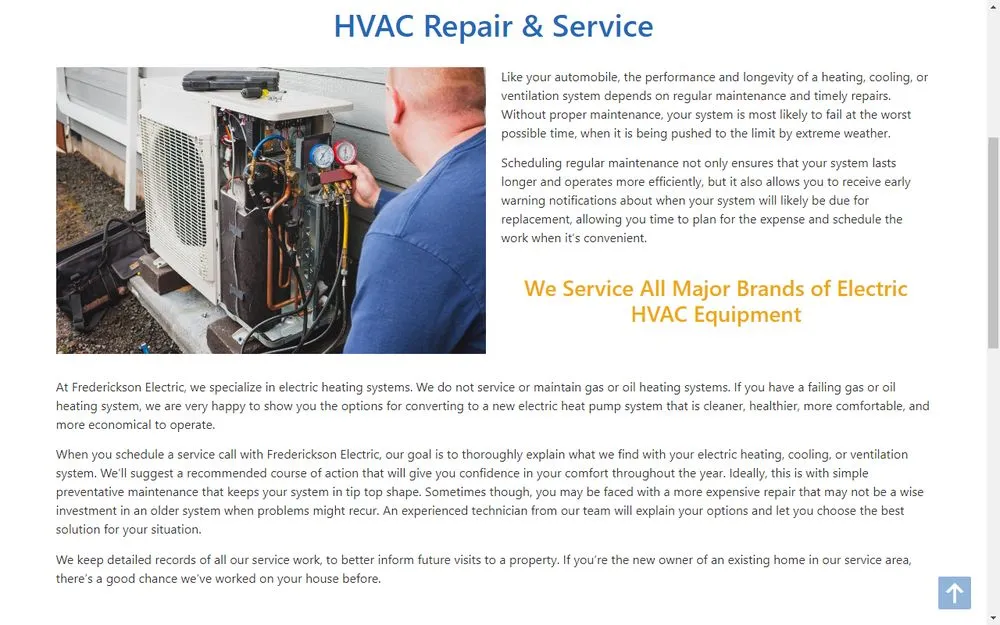 Slide of Frederickson Electric