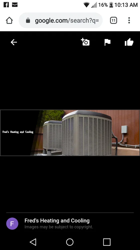 Slide of Fred's Heating and Cooling