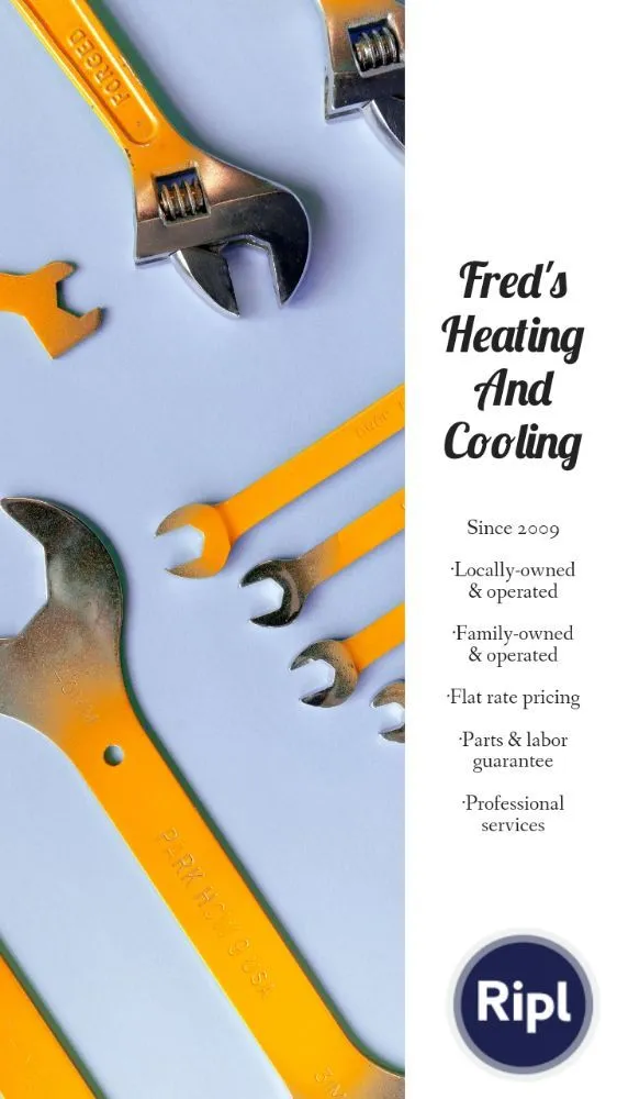 Slide of Fred's Heating and Cooling