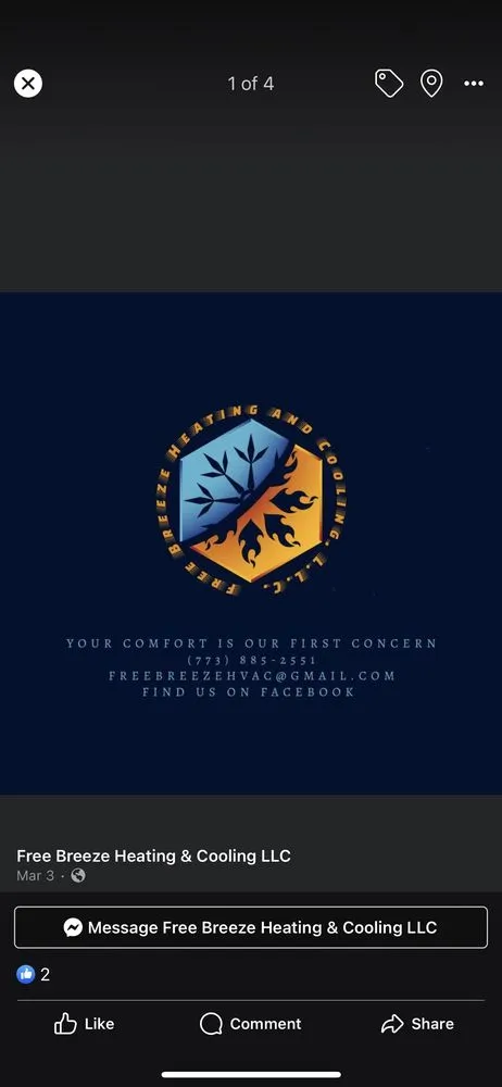Slide of Free Breeze Heating & Cooling