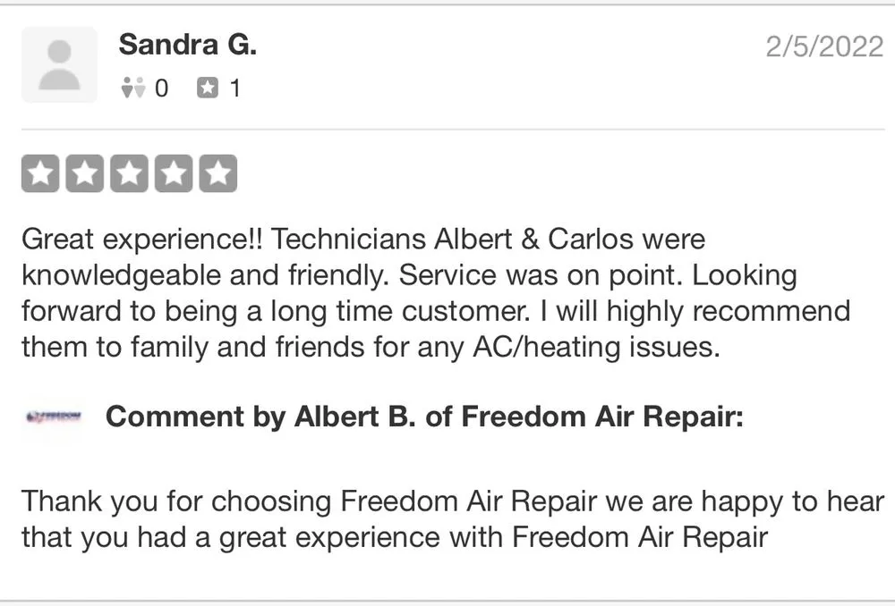 Slide of Freedom Air Repair