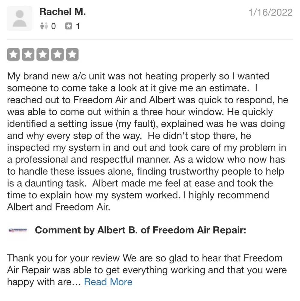 Slide of Freedom Air Repair