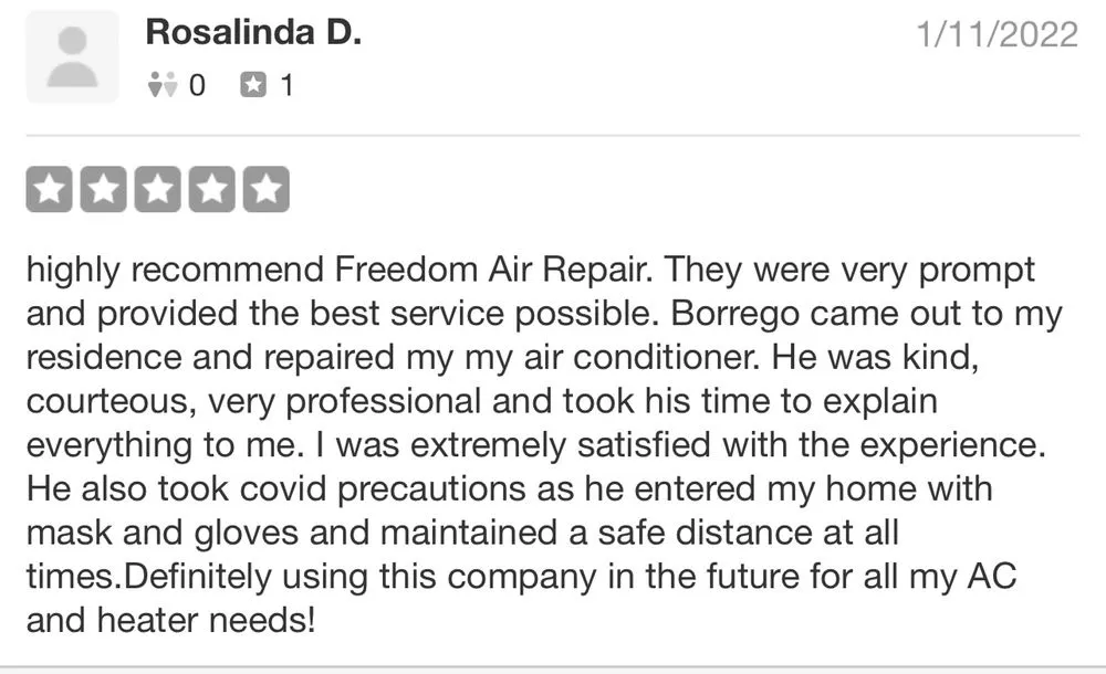 Slide of Freedom Air Repair