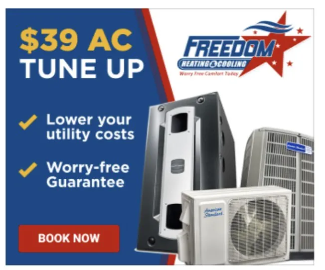 Slide of Freedom Heating & Cooling