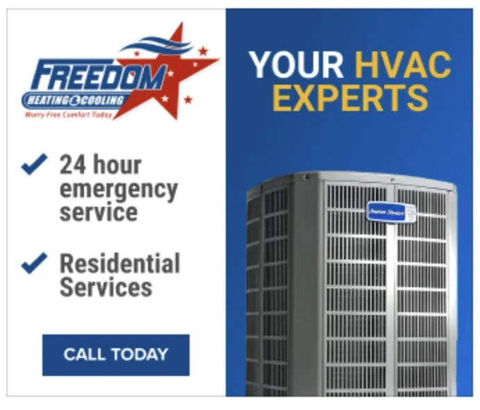 Slide of Freedom Heating & Cooling