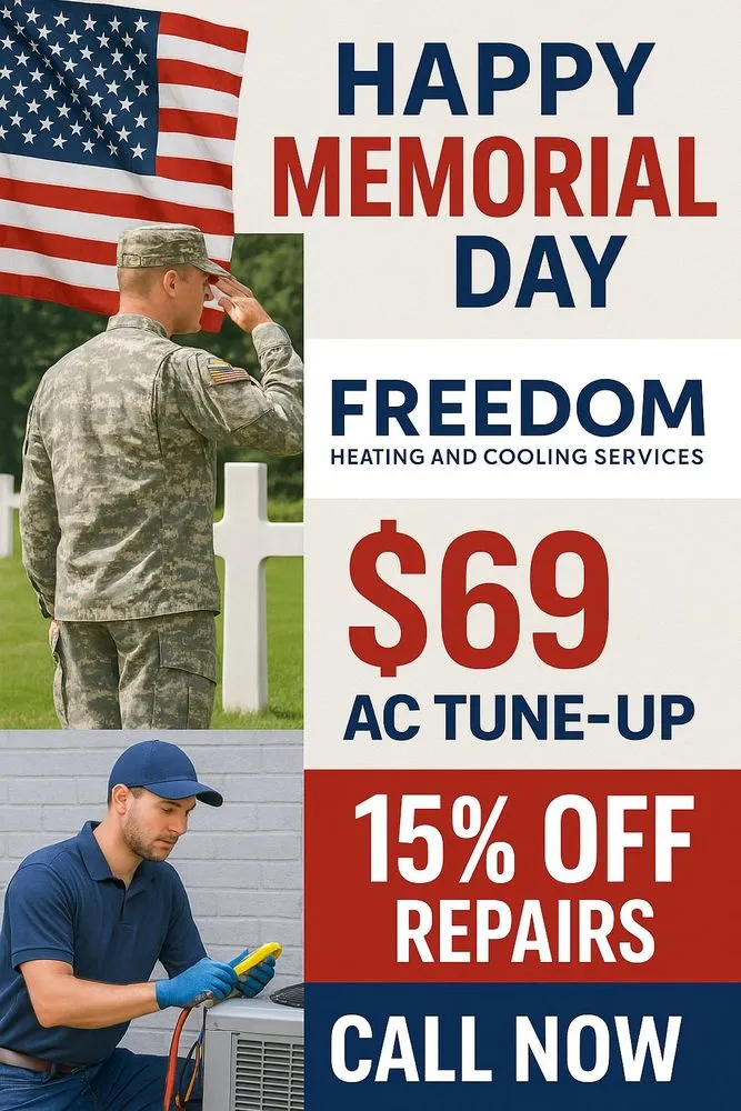 Slide of Freedom Heating and Cooling Services