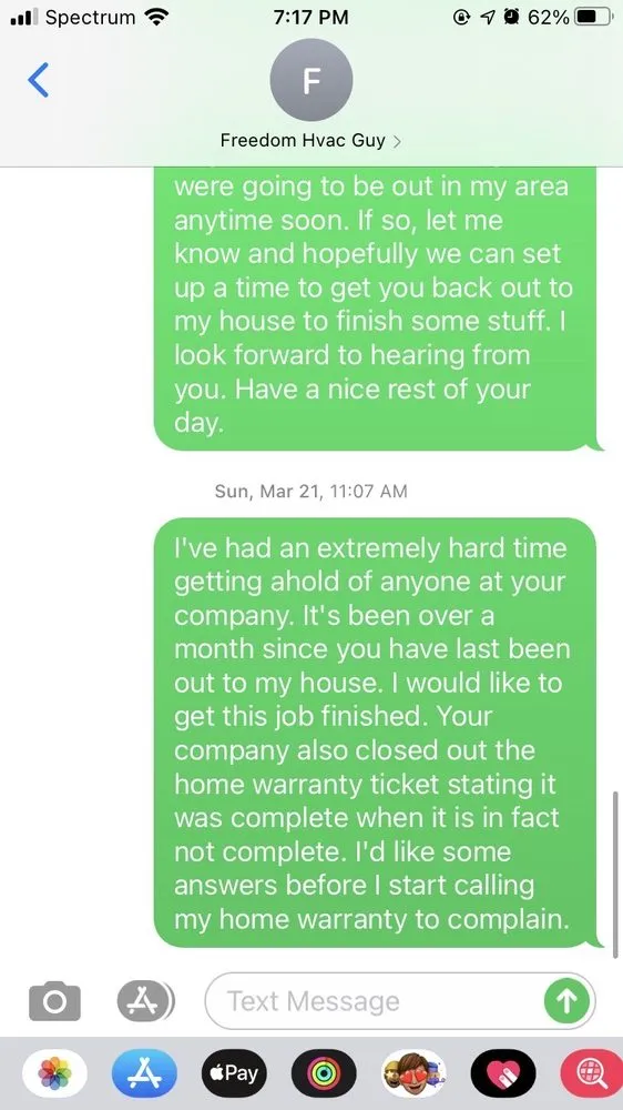 Slide of Freedom Heating and Cooling