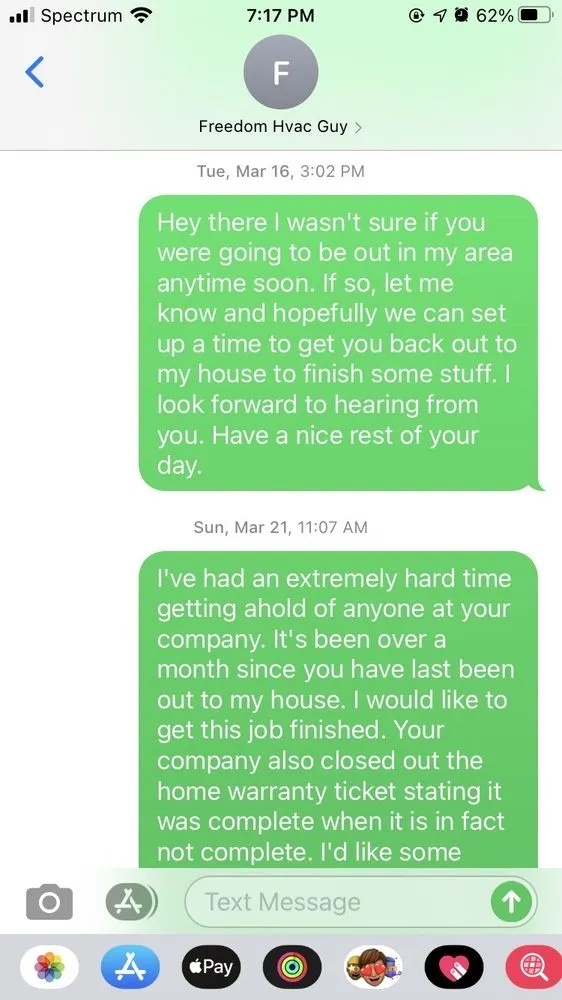 Slide of Freedom Heating and Cooling