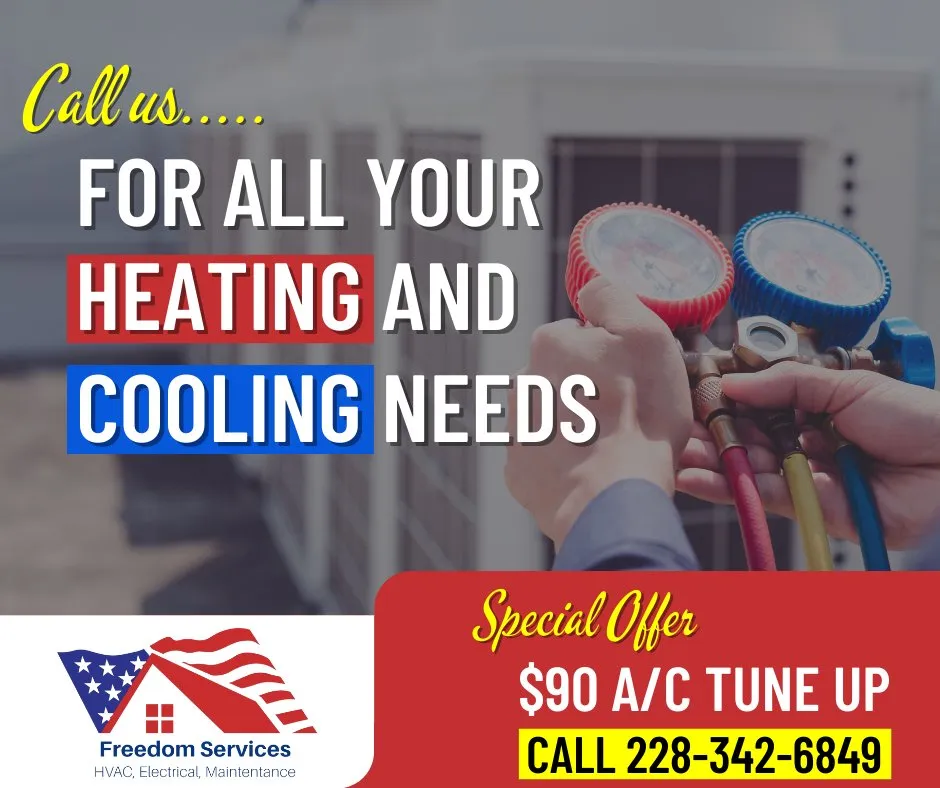 Top-rated HVAC repair in Pearlington, MS by Freedom Services
