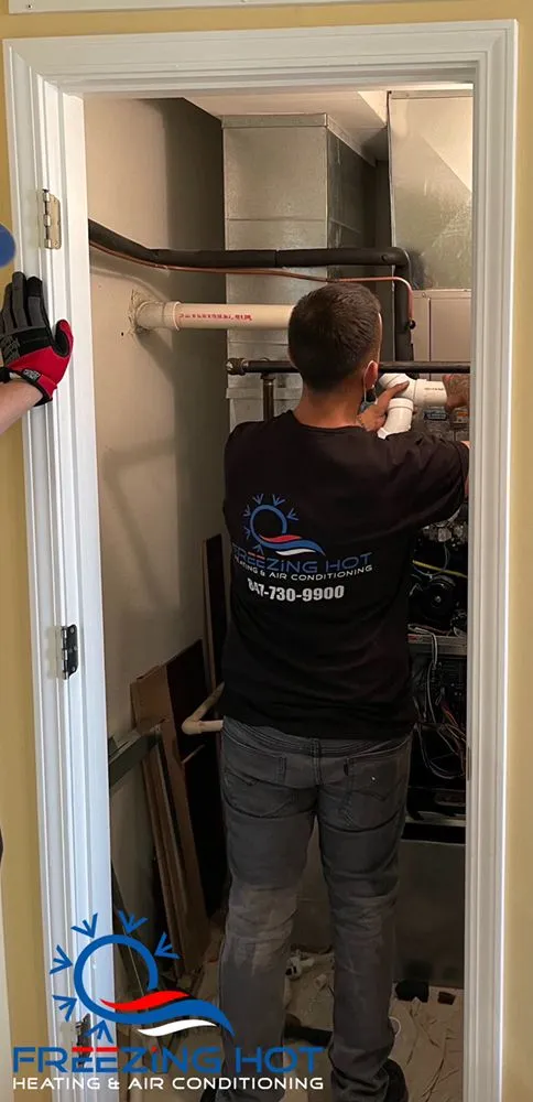 Slide of Freezing Hot