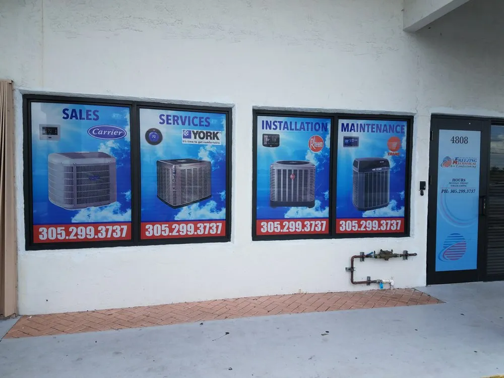 Slide of Freezing Mechanical Air Conditioning