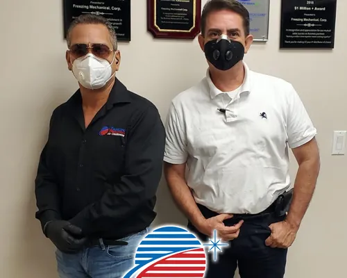 Slide of Freezing Mechanical Air Conditioning