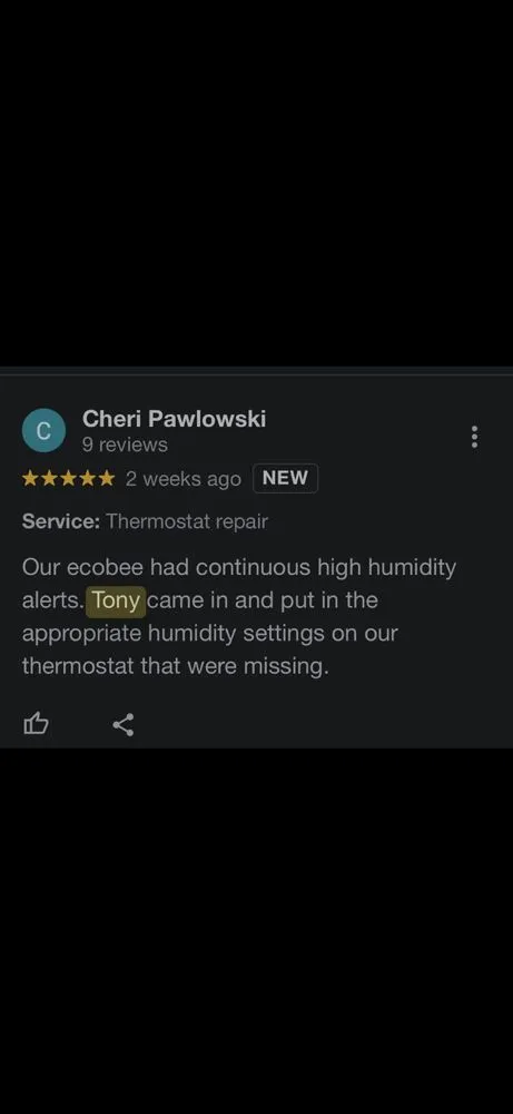 Slide of Freezini’s Heating And Air