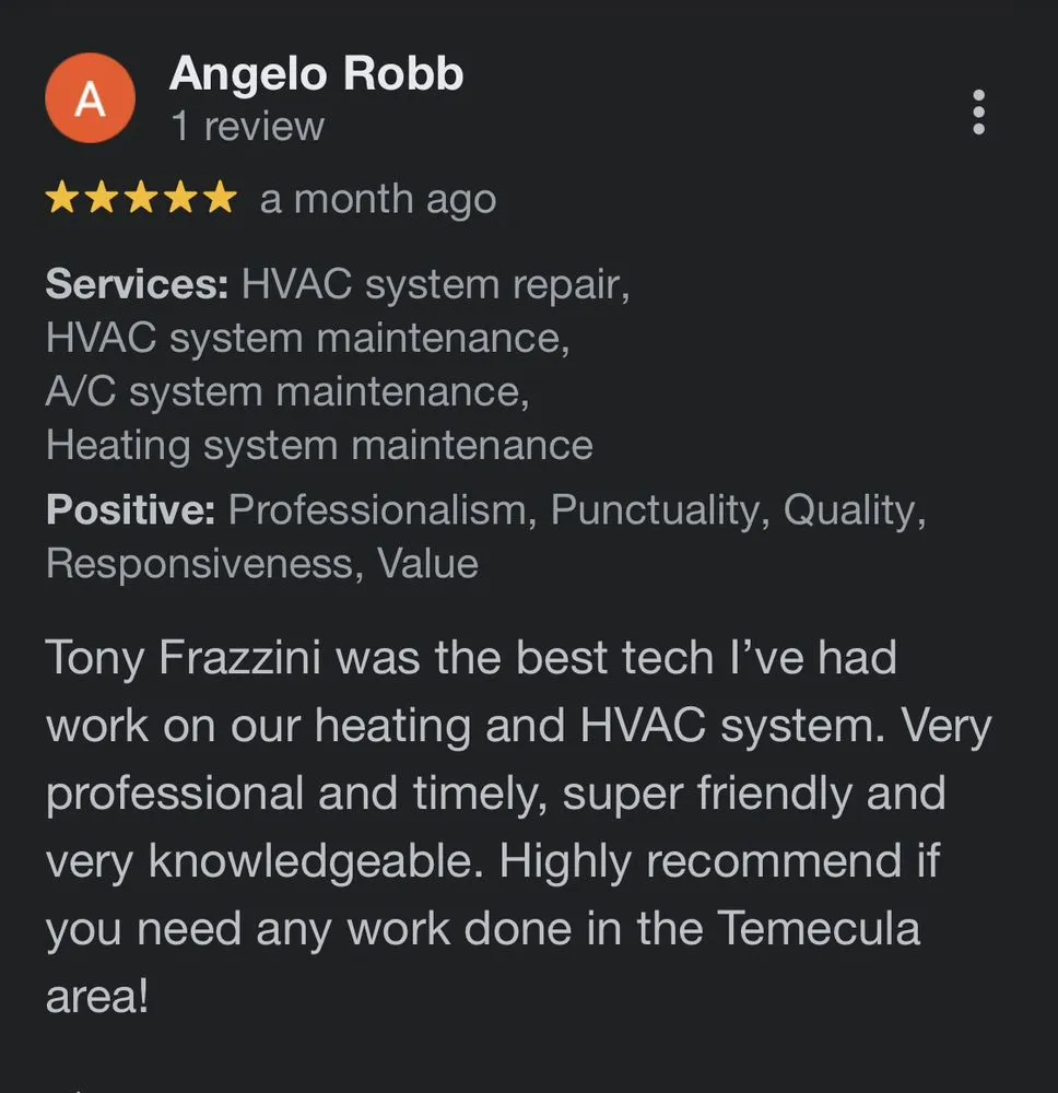 Slide of Freezini’s Heating And Air