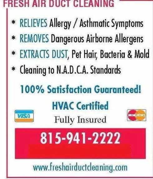 Slide of Fresh Air Duct Cleaning