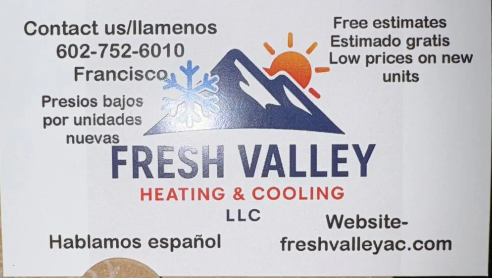 Slide of Fresh Valley Heating and Cooling