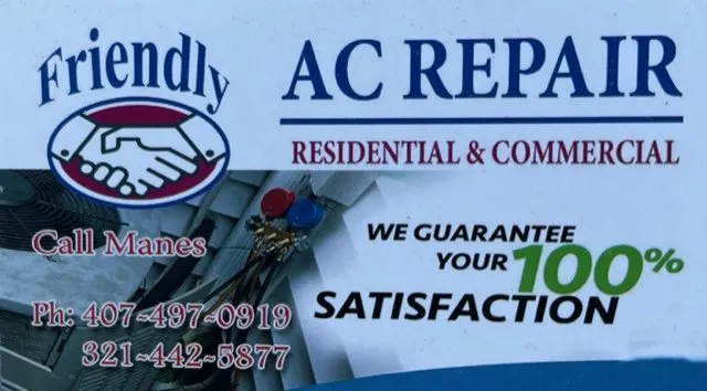 Slide of Friendly AC Homes