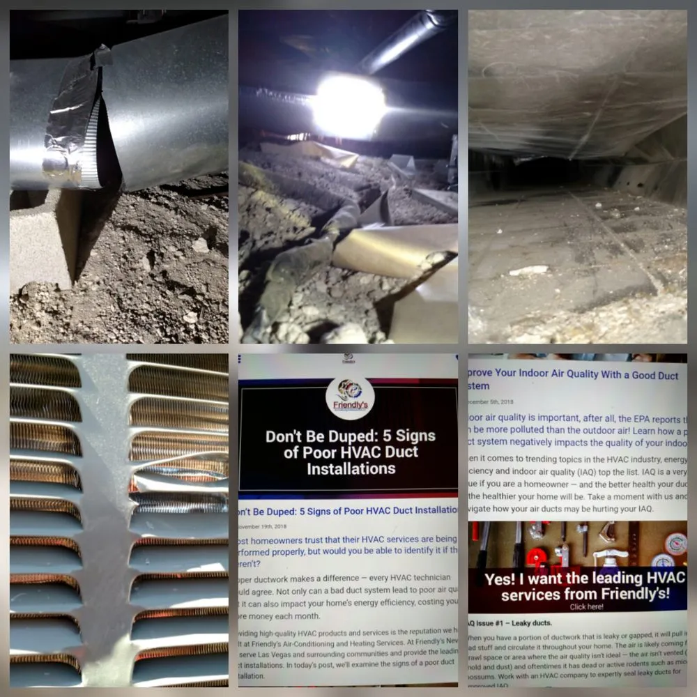 Slide of Friendly's Air Conditioning and Heating Services