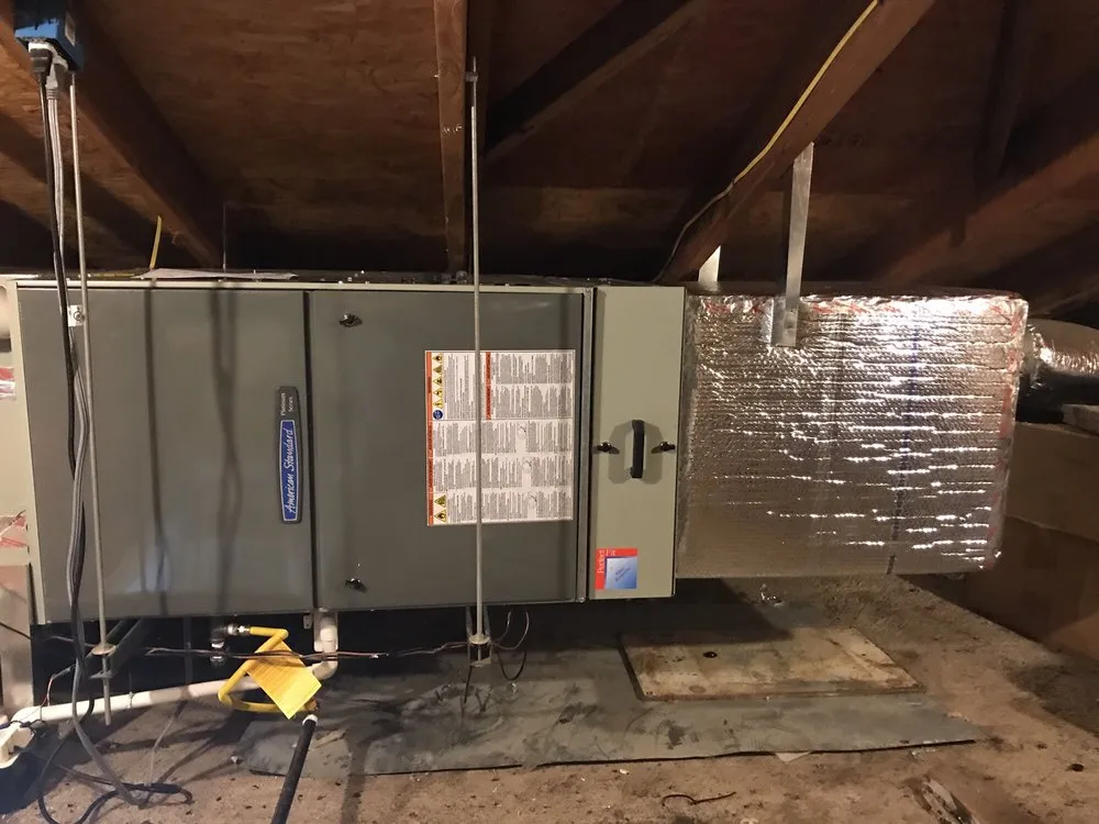 Slide of Frigid Air Conditioning and Heating