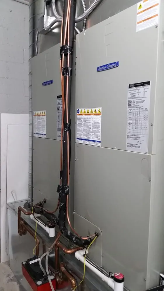 Slide of Frigid Air Conditioning and Heating