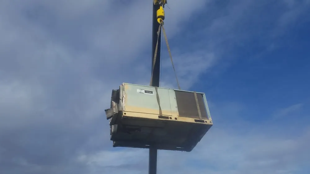 Slide of Frigid Air Conditioning and Heating