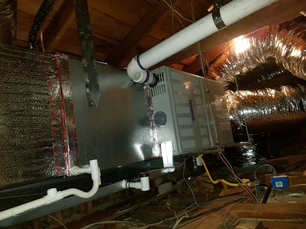 Slide of Frigid Air Conditioning and Heating