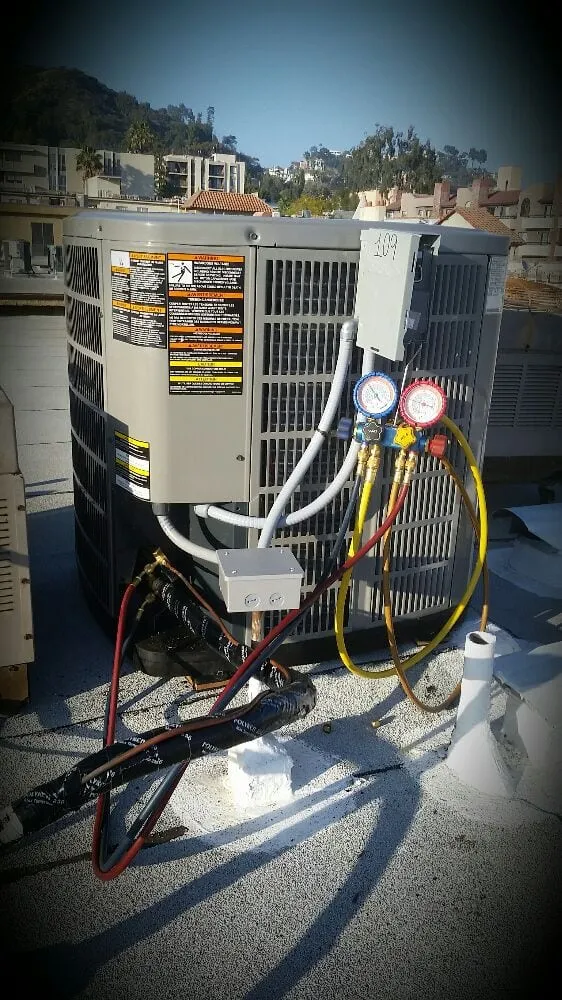 Slide of Frigid Air Conditioning and Heating