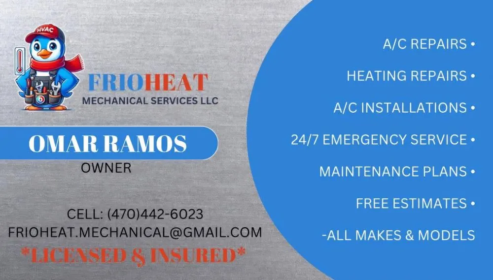 Slide of Frio Heat Mechanical Services