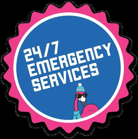 Slide of Frosty Flamingo HVAC Services