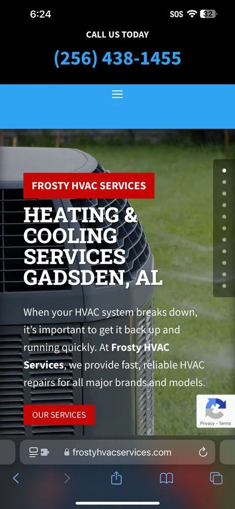 Slide of Frosty Heating & Cooling