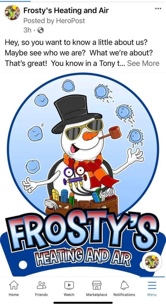 Slide of Frosty's Heating And Air Conditioning
