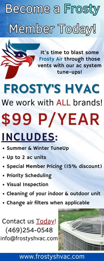 Slide of Frosty's HVAC