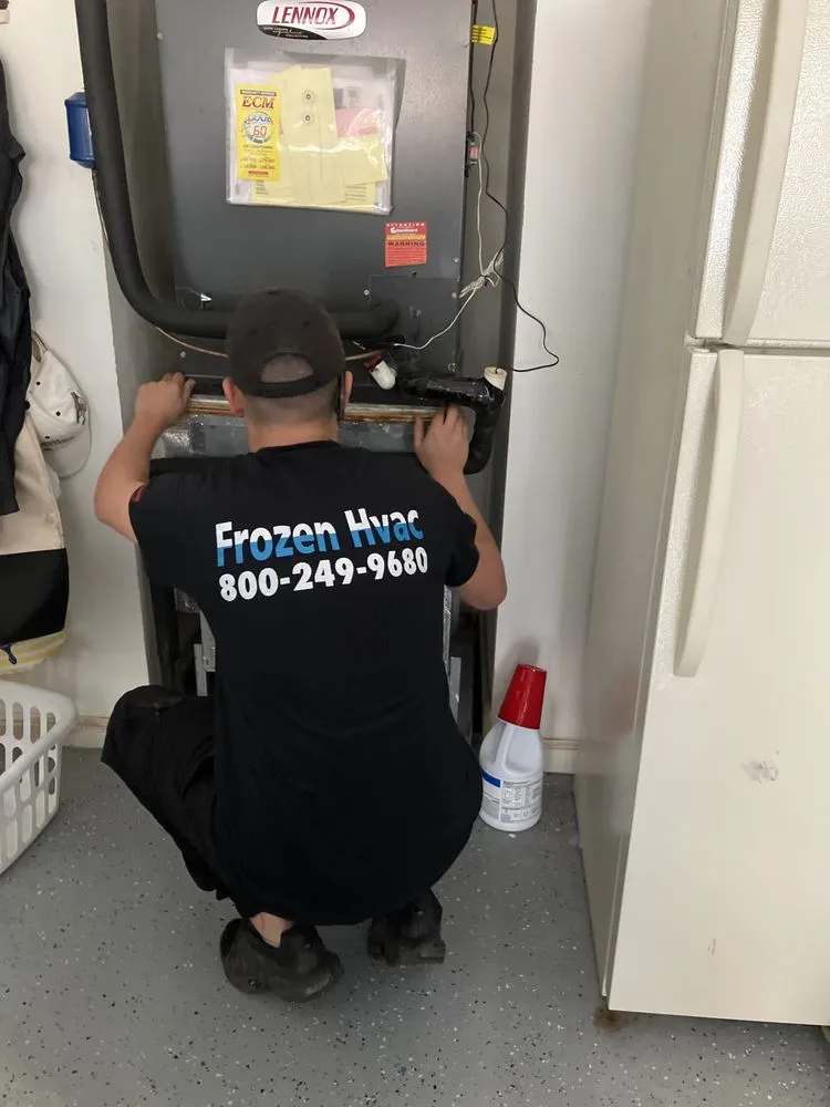 Slide of Frozen HVAC