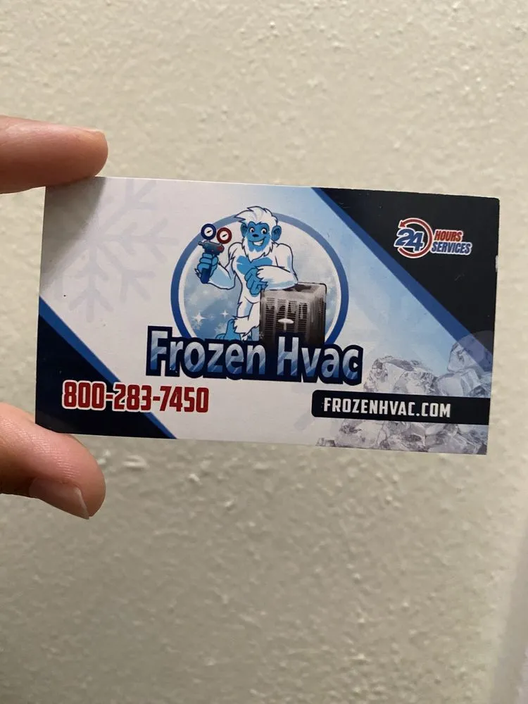 Slide of Frozen HVAC