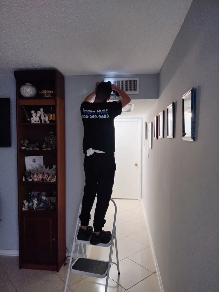 Slide of Frozen HVAC