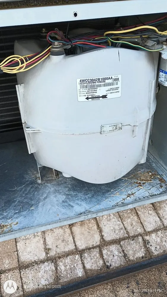 Slide of Frozen Refrigeration