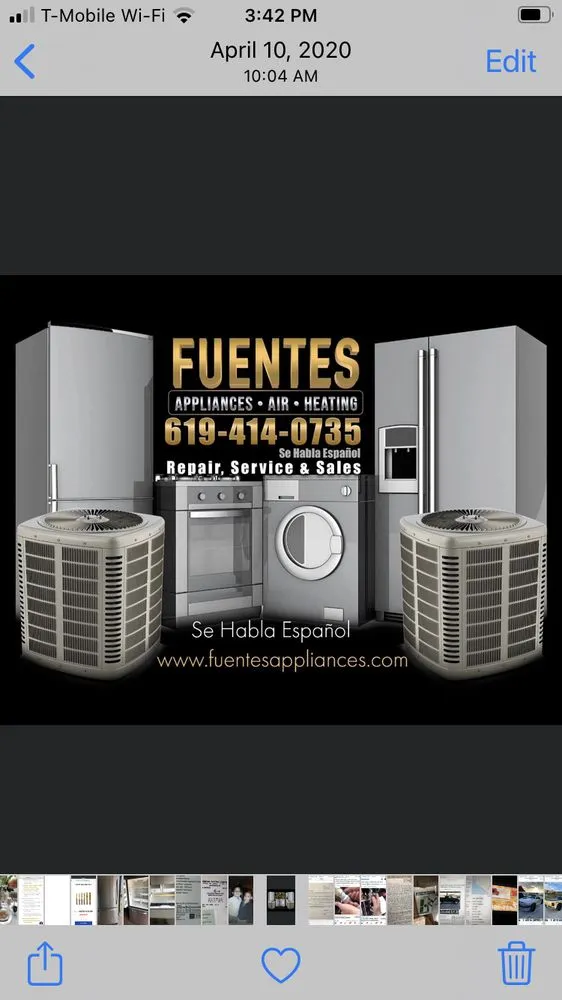 Slide of Fuentes Appliances