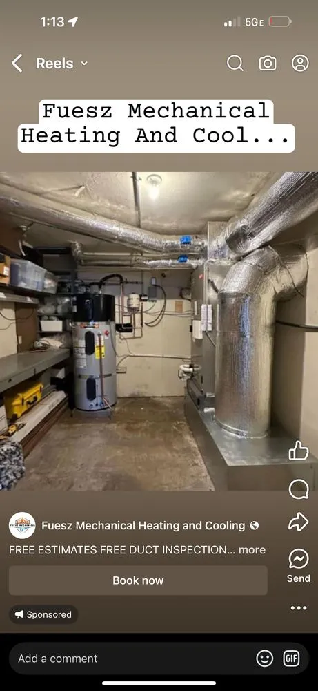 Slide of Fuesz Mechanical Heating and Cooling