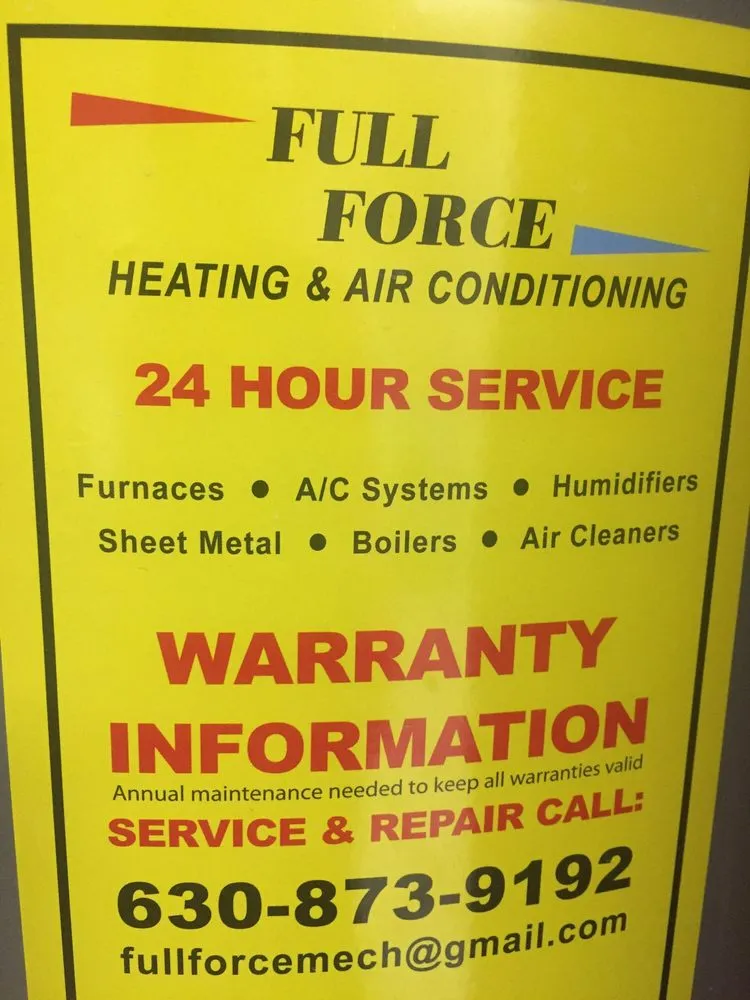 Slide of Full Force Heating & Air Conditioning
