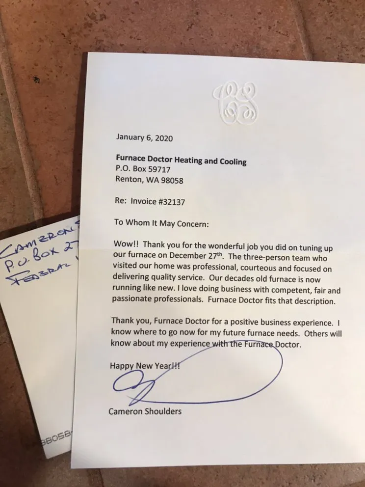 Slide of Furnace Doctors