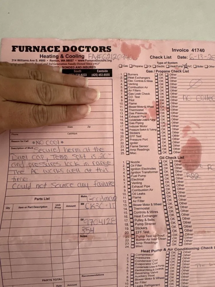 Slide of Furnace Doctors