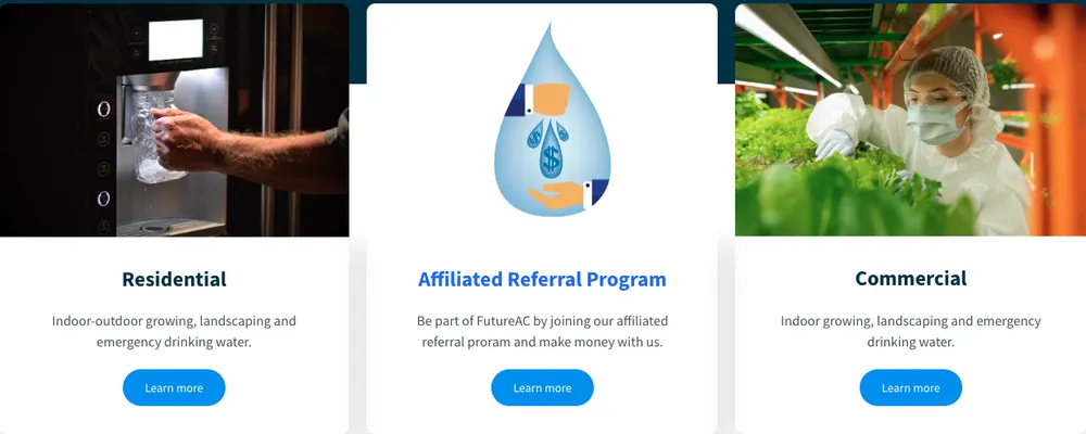 Slide of Future AC Water System