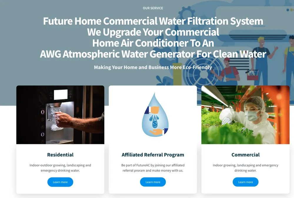 Slide of Future AC Water System