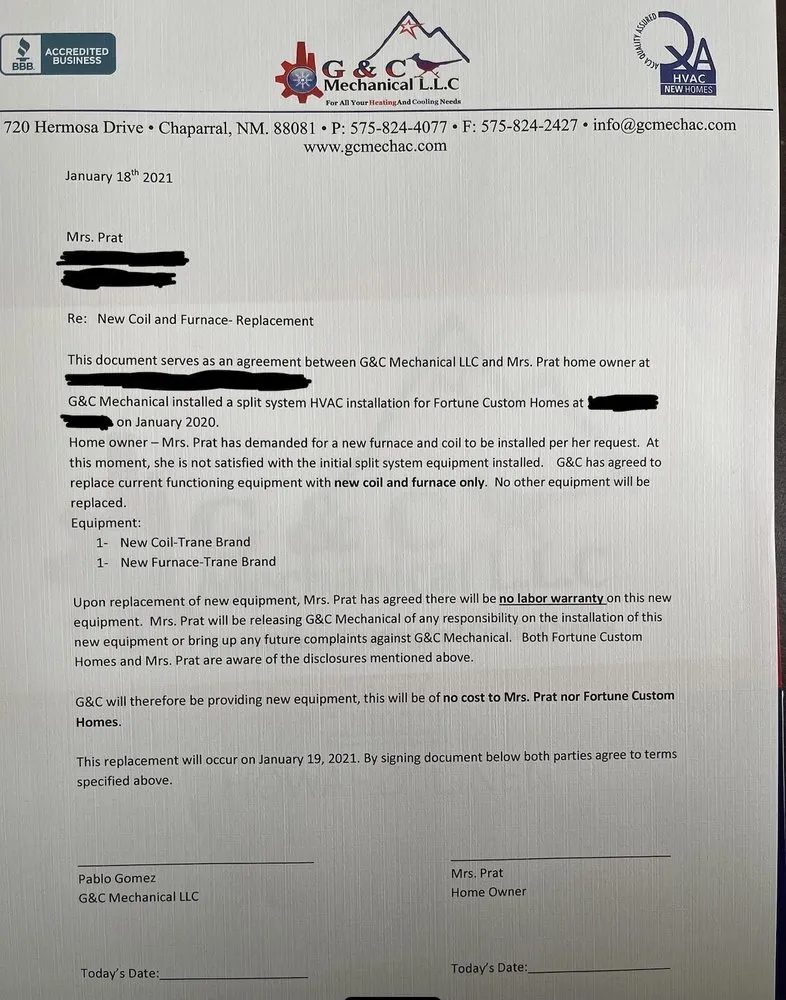 Slide of G & C Mechanical